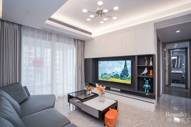 108㎡簡(jiǎn)約三居，實(shí)用軟裝搭配，打造寬敞且有高級(jí)感的輕便生活